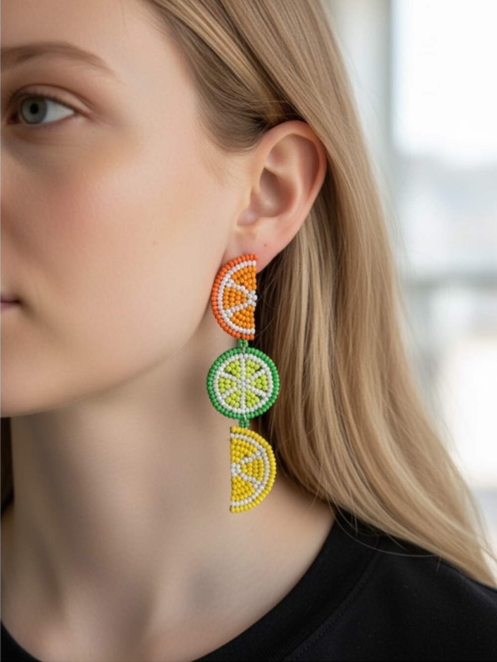 Spring and Summer Fruit drop earrings Womens Jewelry